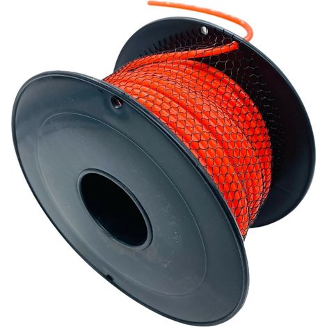 Filo per Decespugliatore tagliaerba tondo quadro da 4 mm bobina da 50 e 100 mtBobina filo decespugliatore Filo quadrato 4mm 100 MT