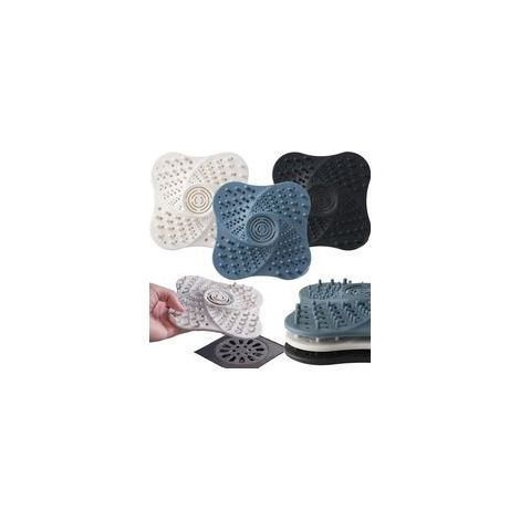Crépine de vidange universelle en silicone, filtre de vidange avec attrape-cheveux pour douche, crépine de vidange avec attrape-cheveux pour salle de bain et cuisine-Crezuo