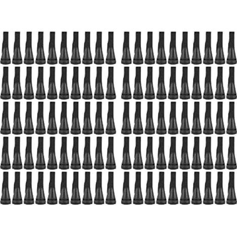 100 pezzi di dita per spiumatrice per pollame, dita in gomma per spiumatrice per pollame, per tagliare le piume di pollo, anatra e oca (nero)