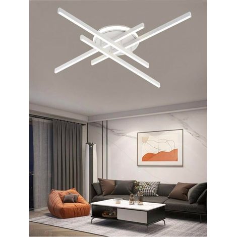 Plafoniera Lampadario 45 Watt Led Luce Calda 3000k Stile Moderno Bianco Pn21bc (1/3)