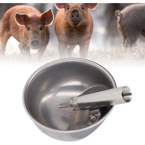 Bol en acier inoxydable 13CM pour abreuvoir porcin automatique, système d'abreuvement épais pour équipement agricole.