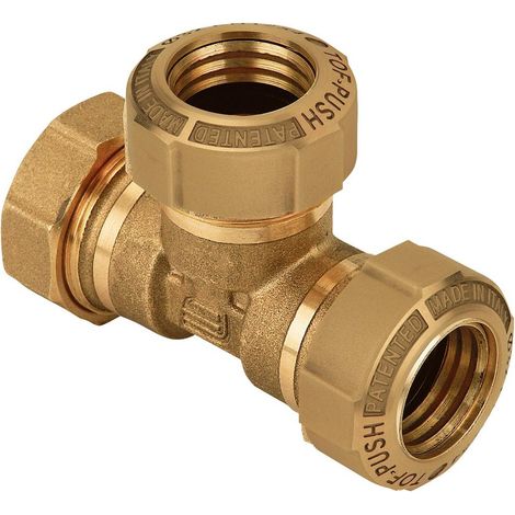 Effebi T-Stück 864, 40mm, 16 bar, 80 Grad C, Messing (1/2)