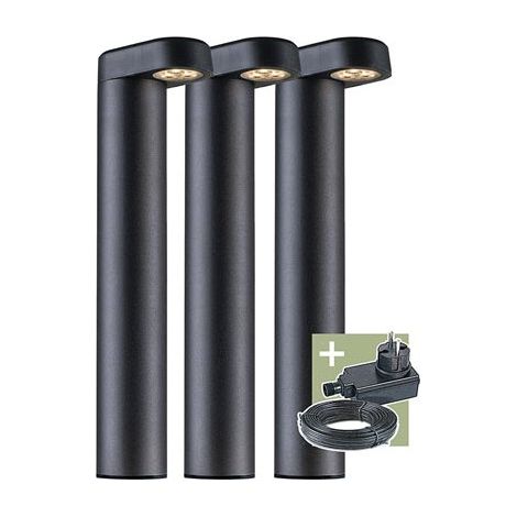 Ludeco - Set Oskar (3 piezas) - Soporte de luz - 12 V - 150 Lm - 1.5 W - Blanco cálido