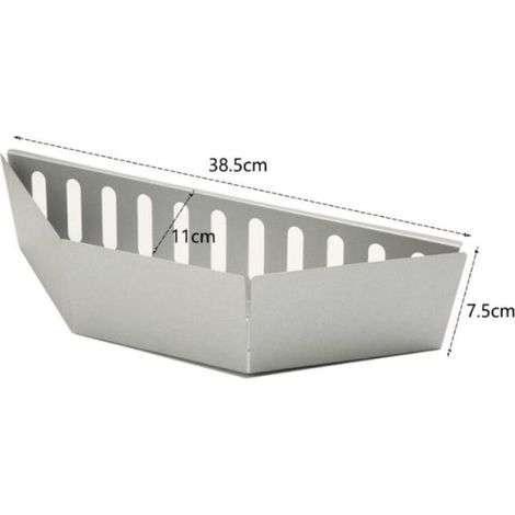 Paniers à charbon de bois pour barbecue – Lot de 2, design zingué résistant, idéal camping & hayon de voiture (1/3)