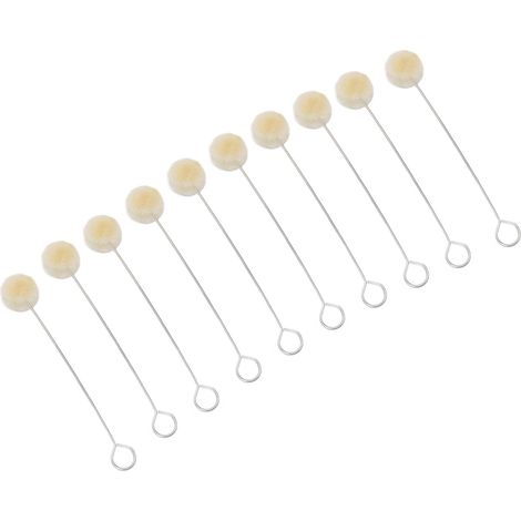 100 bâtonnets de teinture pour laine, long manche en métal, outil de teinture du cuir polyvalent adapté aux procédés de teinture. (1/5)