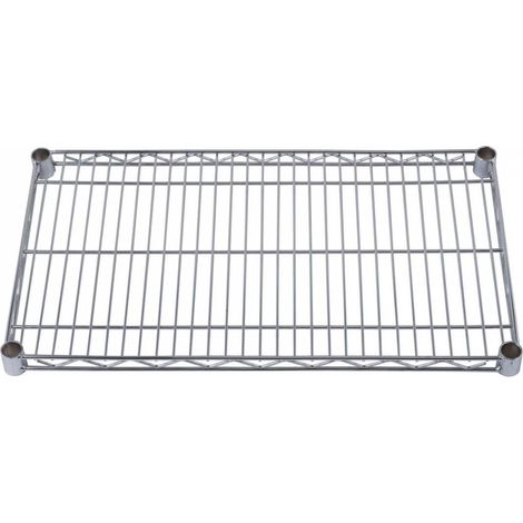 Ripiano in filo cromato per scaffale scaffali componibile america cm 35x76