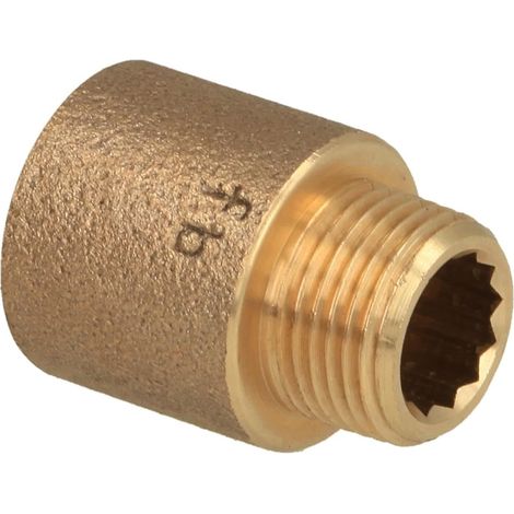 Rallonge de robinet 3/8'' x 20 mm laiton rouge
