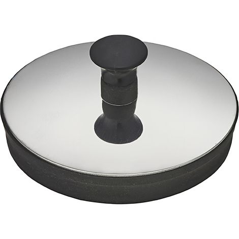 BOUCHON PVC NOIR AVEC ENJOLIVEUR ET TRIANGLE - DIAM. 57 (1/3)
