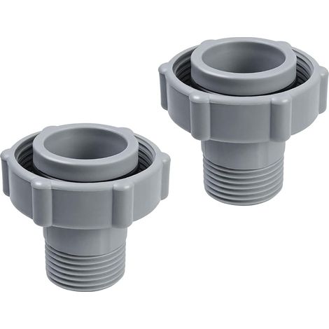 Conectores universales para mangueras de piscina de 1,5" (3,9 cm) para desagües de tuberías de jardín (paquete de 2) (1/5)