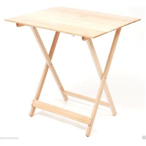 Tavolo pic nic rettangolare pieghevole in legno colore faggio misura 60x80 cm