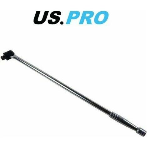 US PRO 24 1/2 FLEXI HEAD KNUCKLE BREAKER BAR WRENCH RATCHET 600MM 2072