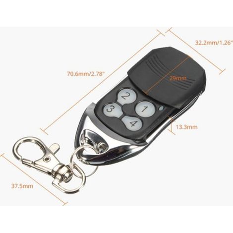 Télécommande compatible ouvre-porte - 94335E - WAYNE DALTON PUSH PULL - Noir - Compatibilité étendue (1/4)