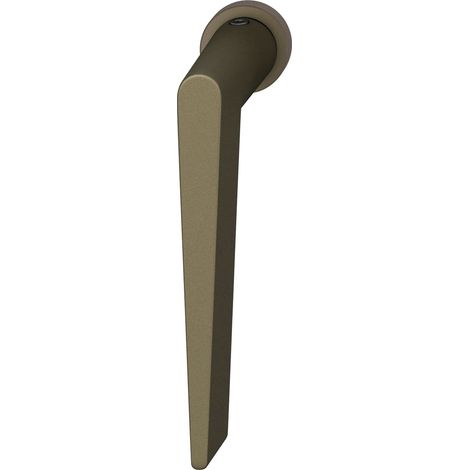FSB Fenstergriff - Fenstersteckgriff 34 1005 minimalistische runde Rosette, Aluminium mittelbronzefarbig (1/5)