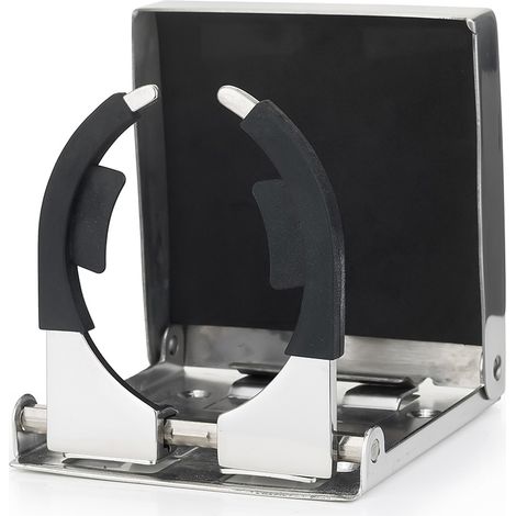 Porte-gobelet pliable et réglable en acier inoxydable pour bateaux, yachts, camions et camping-cars. (1/5)