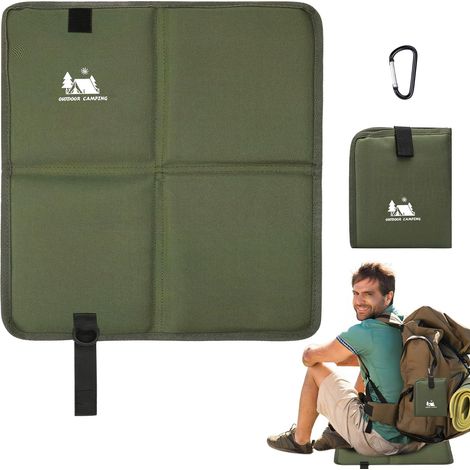 Coussin d'extérieur pliable et portable, isolant thermique et imperméable. Idéal pour la marche, le trekking, les pique-niques et le camping. (1/5)