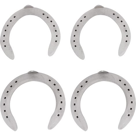 Kit de fer à cheval en alliage d'aluminium, 4 pièces, accessoires d'équipement d'outils d'équitation (Type 5 (8,3 X 8,3 X 3,5 pouces)) (1/5)