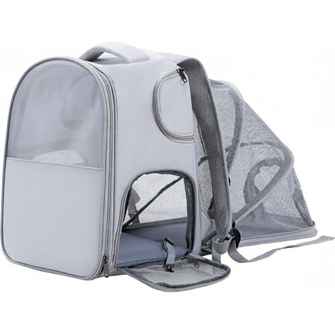 Sac de transport pour chat, respirant et extensible, à dos ou à main (petite, moyenne et grande taille) (1/5)