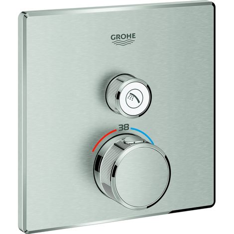 Thermostat Grohe Grohtherm SmartControl avec une vanne d'arrêt, (1/4)