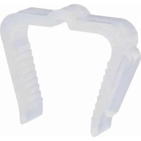 50 Aufhängehaken für Lichterketten, 4,1 cm (1 5/8 Zoll), Befestigungsclips für Fassadenbretter, wetterbeständiger Kunststoff, für die Weihnachtsbeleuchtung im Außenbereich (weiß).