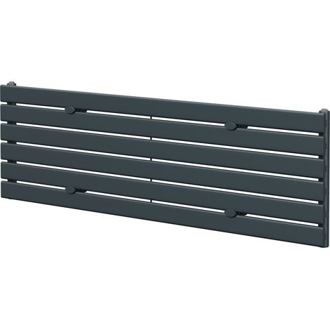 Hudson Anthracite 452mm x 1600mm Horizontal Single Panel Radiator (1/5)