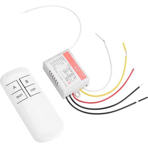 220V Light Lamp Controller Receiver Transmitter Wireless Remote Control Switch System 2 Channels (1/5)