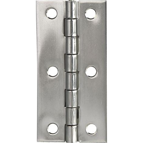 Scharnier DIN 7954 A schmal 80 x 41 mm, Edelstahl (1/2)