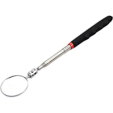 Miroir d'inspection LED pour voiture, rotatif à 360 degrés, télescopique, pour l'inspection du moteur et du châssis, avec éclairage LED - 50 mm (1/4)