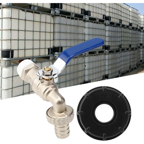 Adaptateur pour réservoir IBC, robinet d'arrosage, raccord de tuyau d'arrosage, pièces de rechange, robinet en laiton G3/4 po