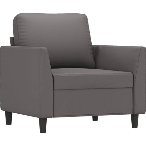 Sessel Grau 60 cm Kunstleder vidaXL (1/5)