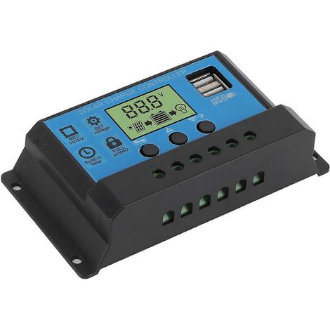 12V 24V Solar-Lade-/Entladeregler mit PWM-LCD-Anzeige und zwei USB-Ausgängen für Heim und Industrie
