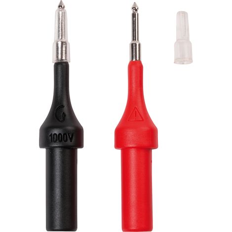 Jeu de pointes de touche Chauvin Arnoux CAT II 300 V rouge, noir 1 set D050012