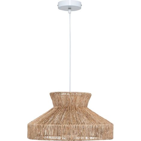 Lampada a sospensione zelia in juta beige d38cm - Atmosphera créateur d'intérieur (1/5)