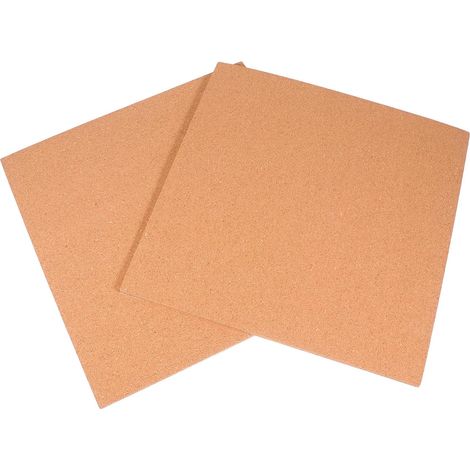 Tableau Liège Auto-adhésif 2 Pcs en Bois Marron pour Affichage Mural Facile à Installer, Décoration Murale Stylée pour Bureau ou Photo (1/5)