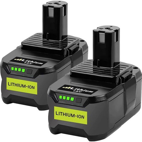 2pcs 5,5Ah Li-ION Batterie de Remplacement pour Ryobi 18V One + RB18L50 RB18L40 RB18L25 BPL-1815 BPL-1820G BPL18151 BPL1820 P104 P105 P107 P108 Tous Les Outils sans Fil (1/5)