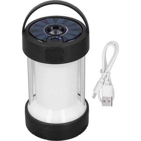Lanterne de camping LED, rechargeable par USB, avec 2 sources lumineuses pour les situations d'urgence en extérieur (1/5)