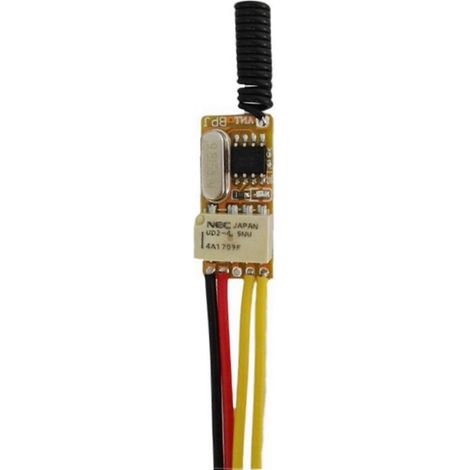 Lot de 3 mini-interrupteurs à distance RF 433 MHz 4,2 V 4,5 V 5 V 6 V 7,4 V 9 V 12 V, petits interrupteurs sans fil à contact relais NO COM NC. (1/5)