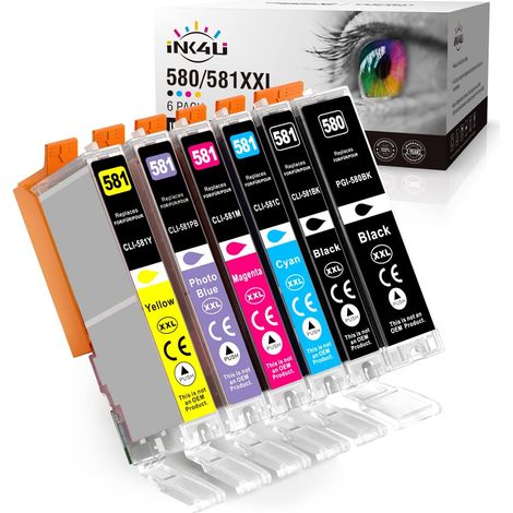 Cartouche d'encre Compatibles pour Canon 580 (1/5)