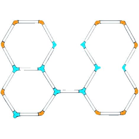 Lámpara de techo LED para garaje, diseño hexagonal, de bajo consumo, HC-2417 (1/2)