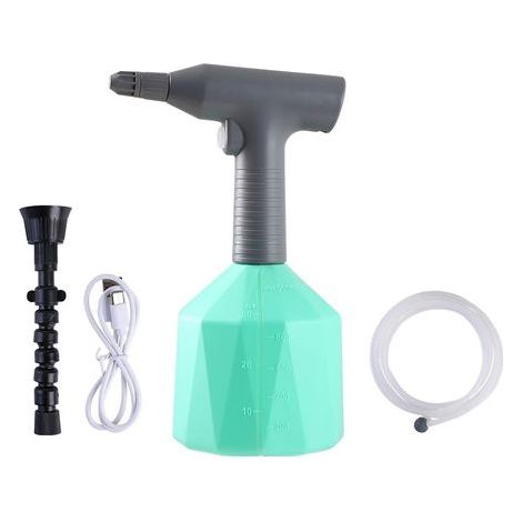 Pulvérisateur électrique avec buse, arrosoir portable pour pelouse et jardin (vert 1 L) (1/4)
