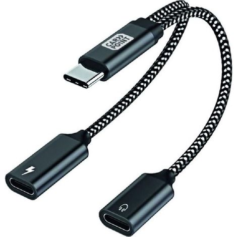 CABLE USB-C - 2XUSB-C AUDIO & CHARGE