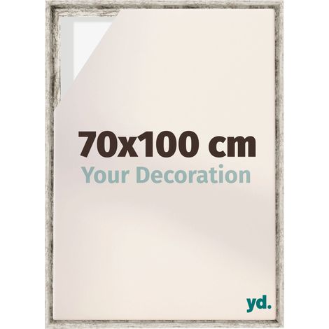 Your Decoration - Cadre flottant - Blanc Vintage - Cadre en caisse américaine pour toile sur chassis - MDF - Lyon (1/5)