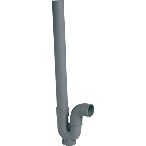 Máquina de sifón para lavadora de PVC - salida horizontal orientable Ø40