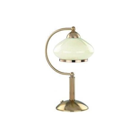 Alfa Astoria Lámpara de Mesa Crema Dorado 35 cm