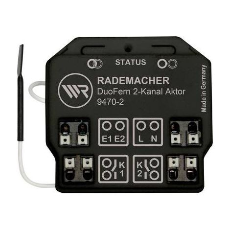 35140262 DuoFern 2-K 9470-2 Rademacher DuoFern 2 canali senza fili Attuatore interruttore Da incasso (1/2)