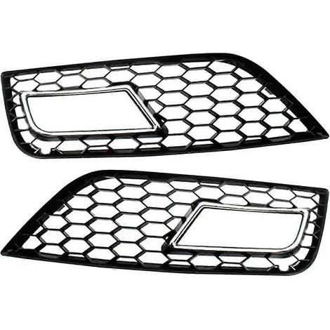 Unterer Stoßfängergrill mit Nebelscheinwerferblende, Kennzeichenblende kompatibel mit A4l B9 1315 8k080