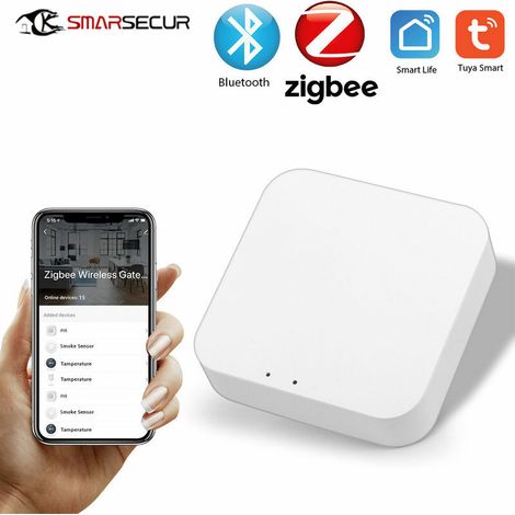 Passerelle sans Fil Intelligente, Tuya Smart Gateway Hub, Smart Life APP Télécommande sans Fil, pour Tous Les Produits intelligents Tuya ZigBee 3.0, Smart Home Bridge Tuya (1/5)