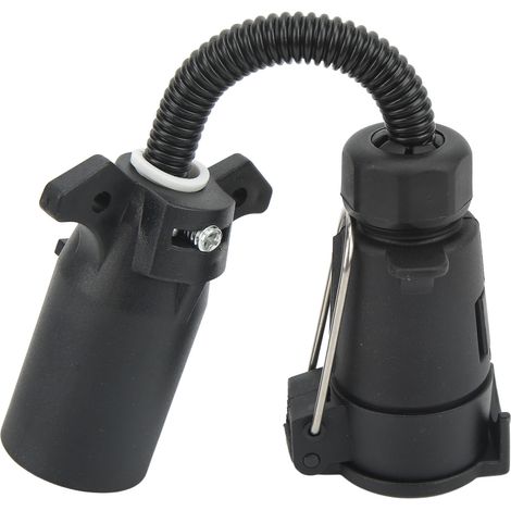 Adaptateur de Prise 7 Broches pour Remorque, Connecteur de Câble pour Camping-Car et Camion, Accessoire de Conversion d'Alimentation (1/5)