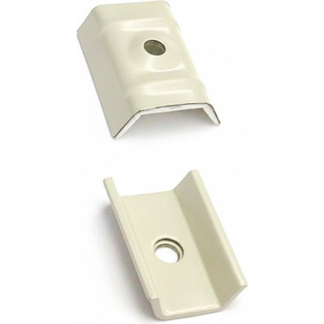 CAPPELLOTTO PER LAMIERA COIBENTATA (cf. 100 pz.) mm. 50x25x12 Col.Bianco Grigio