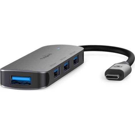 Hub usb 1x usb c 4x usb a femelle 4 ports usb 32 gen 1 usb power 5gbps (1/5)