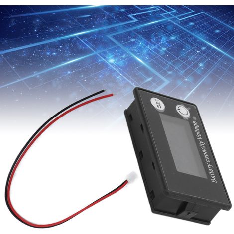 Voltmètre CC (8-100V) pour batteries lithium-plomb-acide, instrument de test de stockage d'énergie pour véhicules électriques, écran couleur LCD. (1/5)